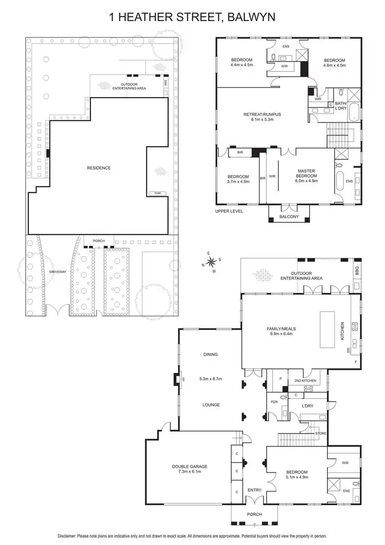 Floorplan of Homely house listing, 1 Heather Street, Balwyn North VIC 3104
