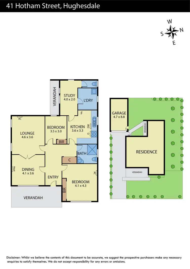 Floorplan of Homely house listing, 41 Hotham Street, Hughesdale VIC 3166