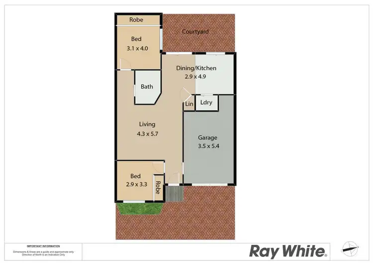 Floorplan of Homely unit listing, 2/19 Cromwell Street, New Lambton NSW 2305