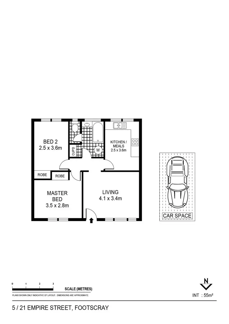 Floorplan of Homely apartment listing, 5/21 Empire Street, Footscray VIC 3011