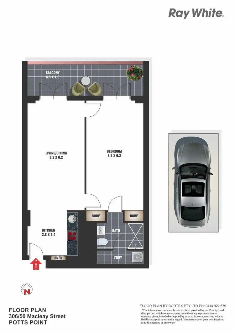 Floorplan of Homely apartment listing, 306/50 Macleay Street, Potts Point NSW 2011