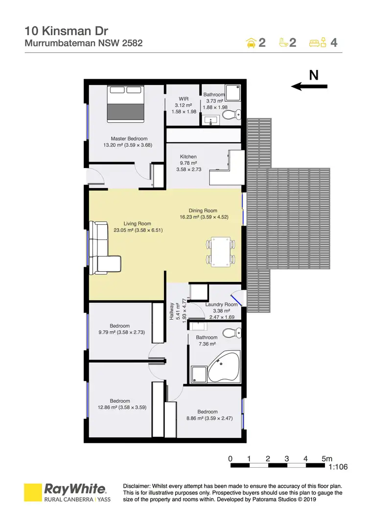 Floorplan of Homely house listing, 10 Kinsman Drive, Murrumbateman NSW 2582