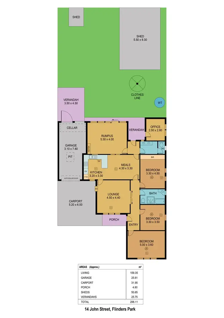 Floorplan of Homely house listing, 14 John Street, Flinders Park SA 5025