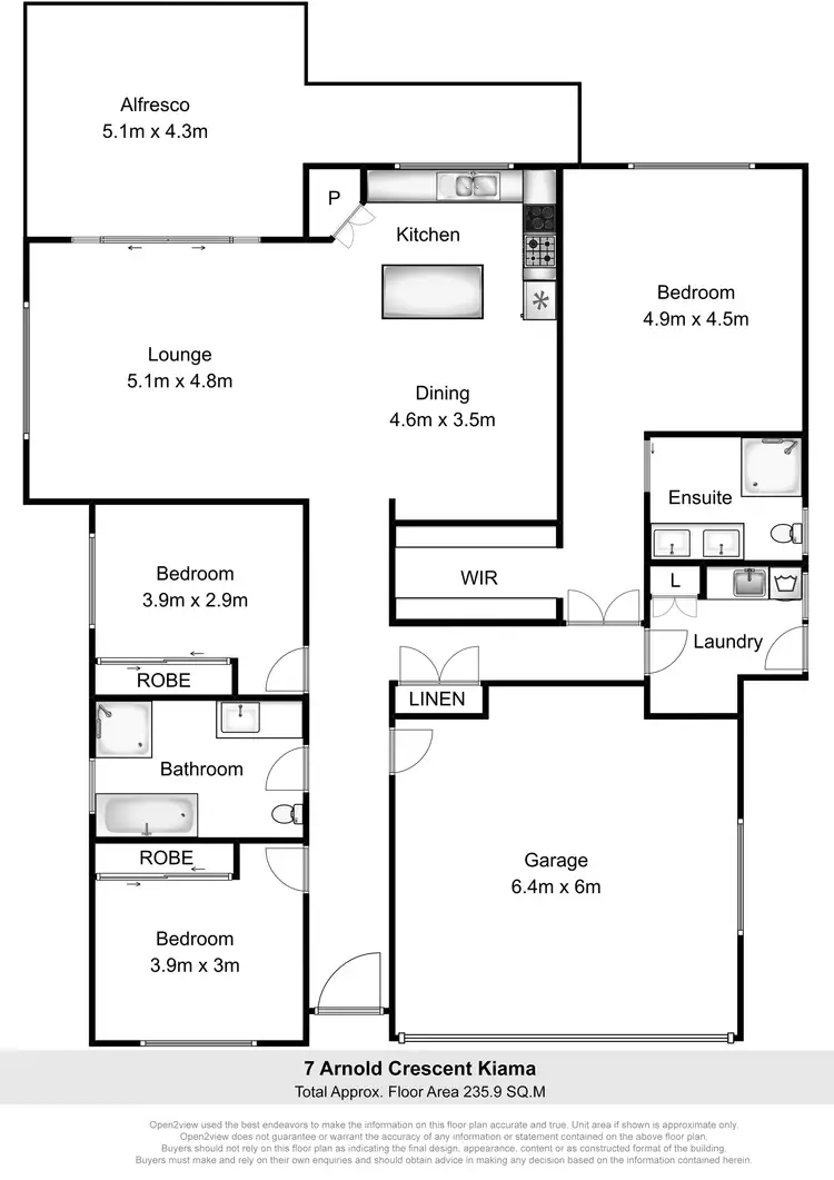 Floorplan of Homely house listing, 7 Arnold Crescent, Kiama NSW 2533