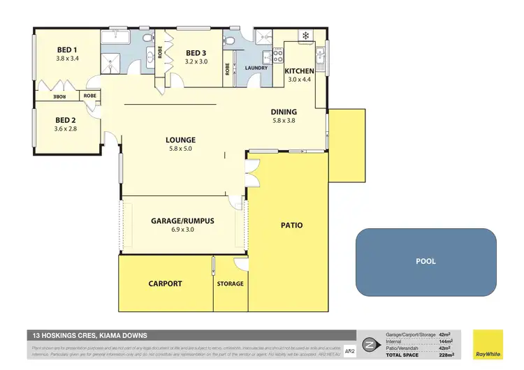 Floorplan of Homely house listing, 13 Hoskings Crescent, Kiama Downs NSW 2533
