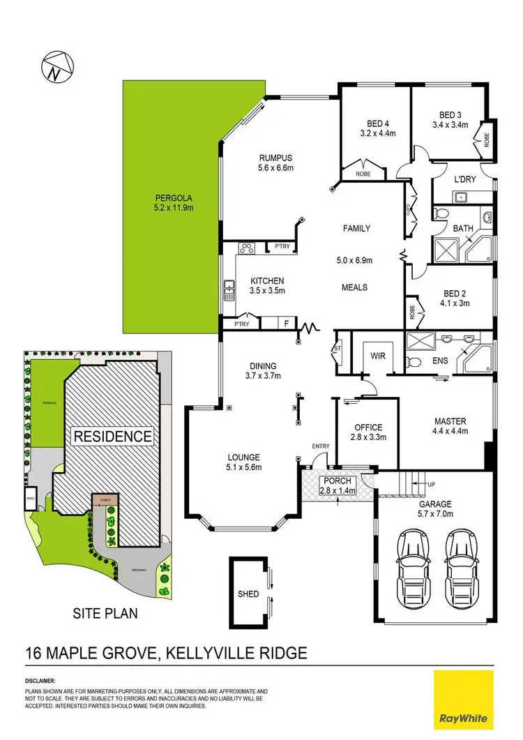 Floorplan of Homely house listing, 16 Maple Grove, Kellyville Ridge NSW 2155