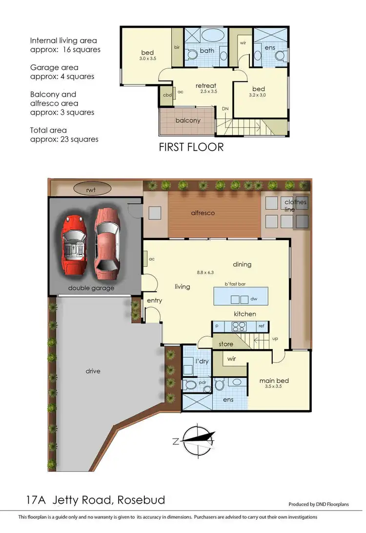 Floorplan of Homely house listing, 17A Jetty Road, Rosebud VIC 3939