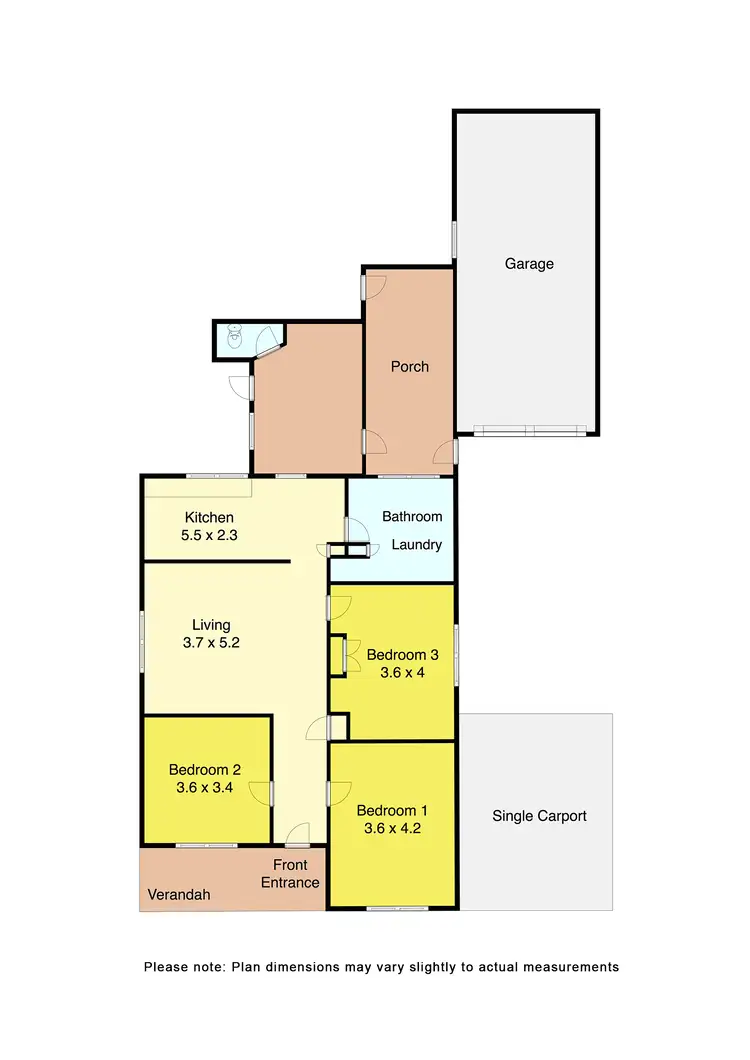 Floorplan of Homely house listing, 603 Barkly Street, Golden Point VIC 3350