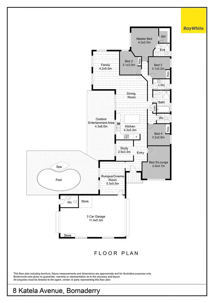 Floorplan of Homely house listing, 8 Katela Avenue, Bomaderry NSW 2541