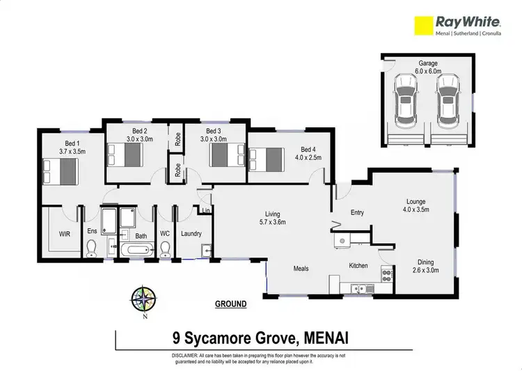 Floorplan of Homely house listing, 9 Sycamore Grove, Menai NSW 2234
