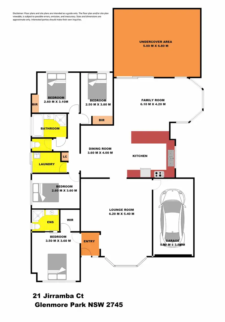 Floorplan of Homely house listing, 21 Jirramba Court, Glenmore Park NSW 2745