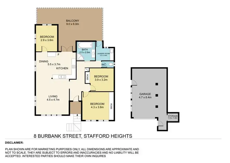 Floorplan of Homely house listing, 8 Burbank Street, Stafford Heights QLD 4053