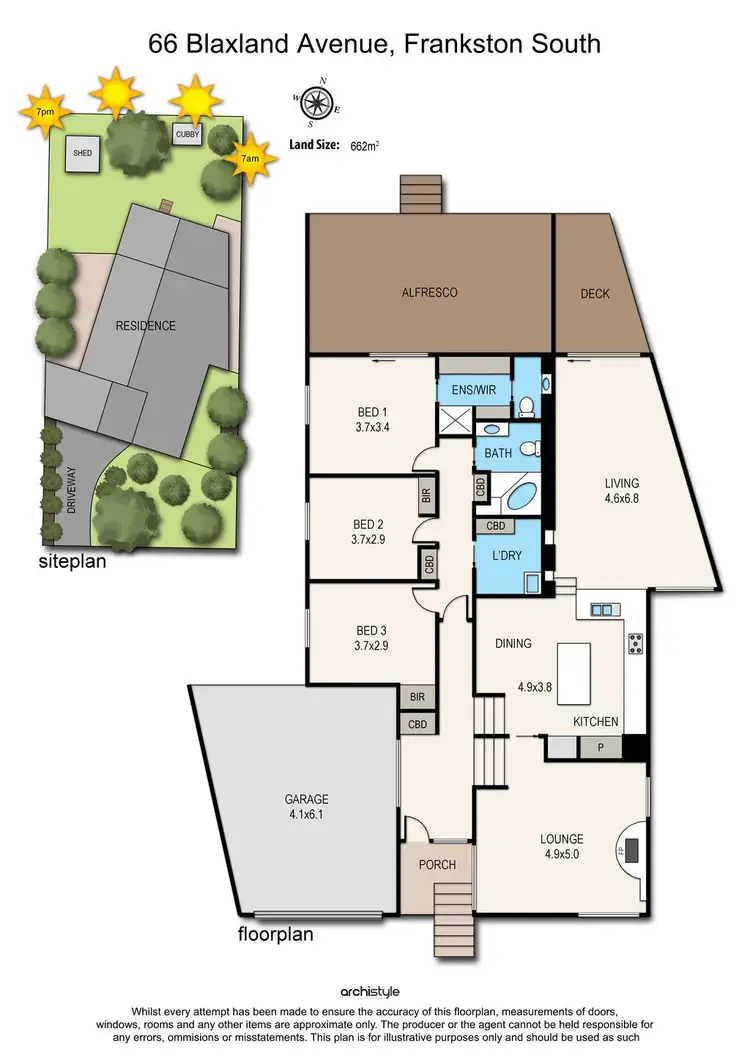 Floorplan of Homely house listing, 66 Blaxland Avenue, Frankston South VIC 3199