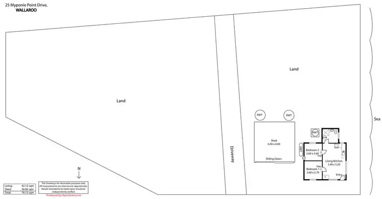 Floorplan of Homely house listing, 25 Myponie Point So Drive, Wallaroo SA 5556