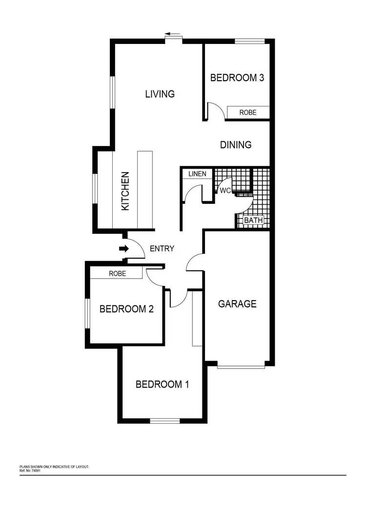 Floorplan of Homely house listing, 1 De Gruchy Place, Macgregor ACT 2615
