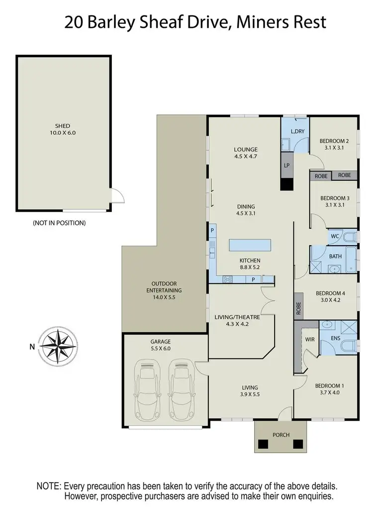 Floorplan of Homely house listing, 20 Barley Sheaf Drive, Miners Rest VIC 3352
