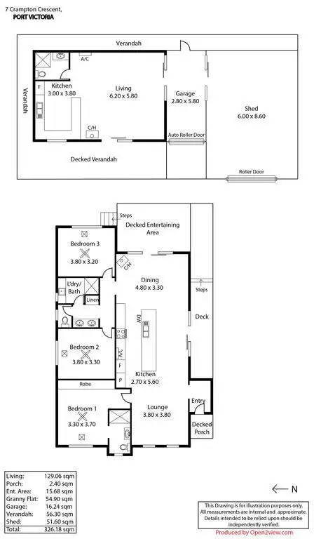 Floorplan of Homely house listing, 7 Crampton Crescent, Port Victoria SA 5573