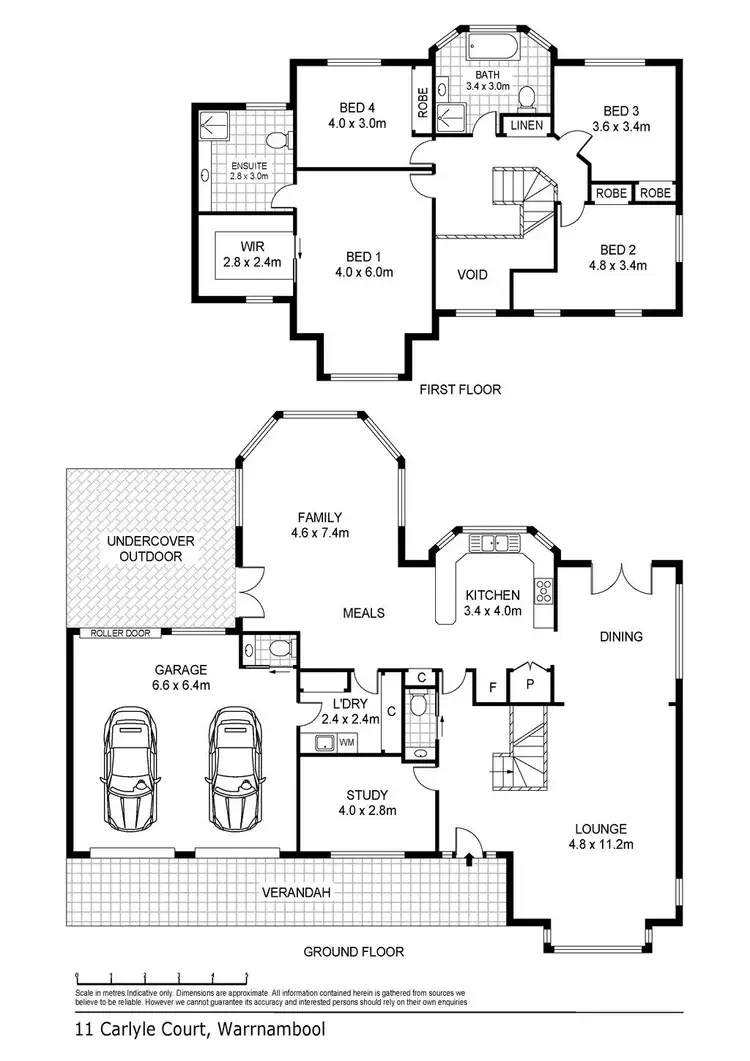 Floorplan of Homely house listing, 11 Carlyle Court, Warrnambool VIC 3280