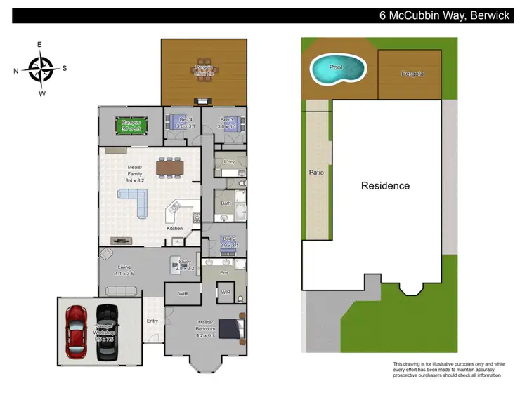 Floorplan of Homely house listing, 6 McCubbin Way, Berwick VIC 3806
