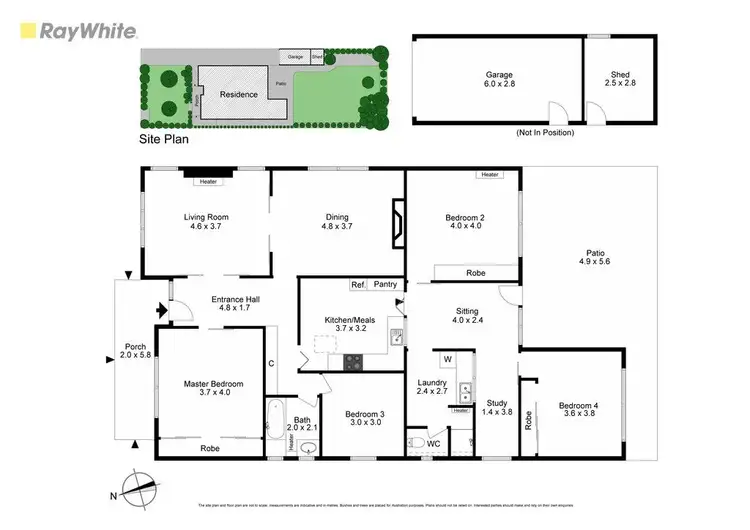Floorplan of Homely house listing, 24 Euston Road, Hughesdale VIC 3166
