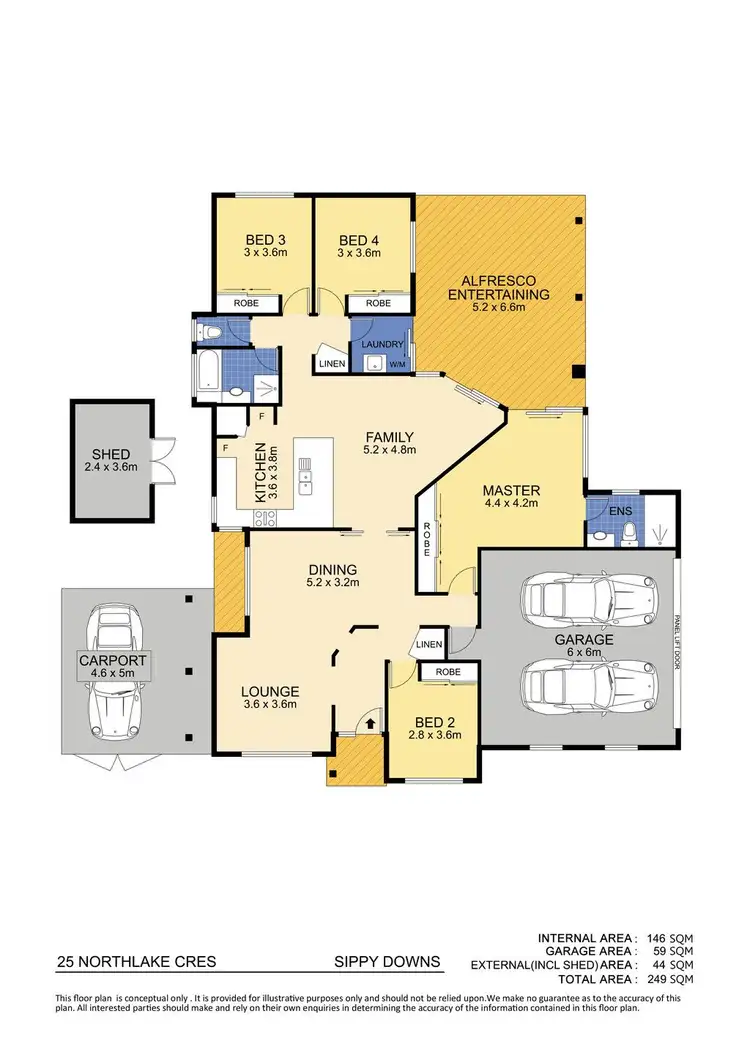 Floorplan of Homely house listing, 25 Northlake Crescent, Sippy Downs QLD 4556