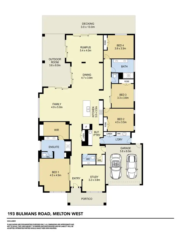 Floorplan of Homely house listing, 193 Bulmans Road, Harkness VIC 3337