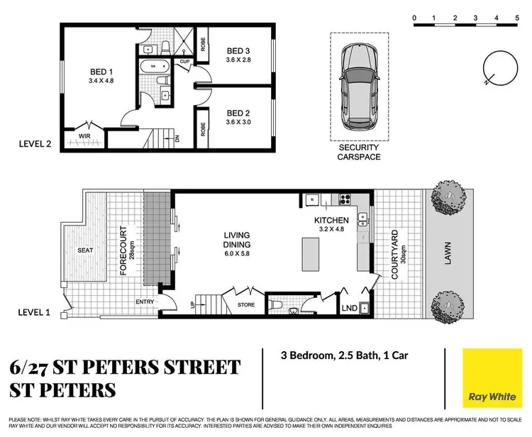 Floorplan of Homely apartment listing, 6/27 St Peters Street, St Peters NSW 2044