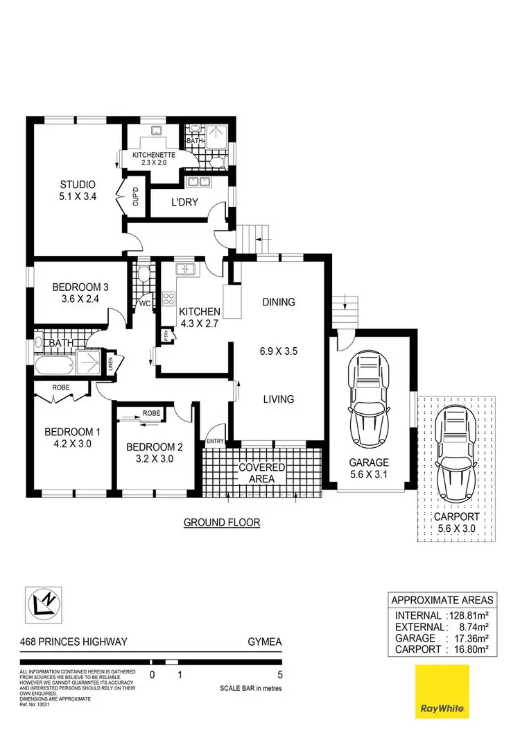 Floorplan of Homely house listing, 468 Princes Highway, Gymea NSW 2227