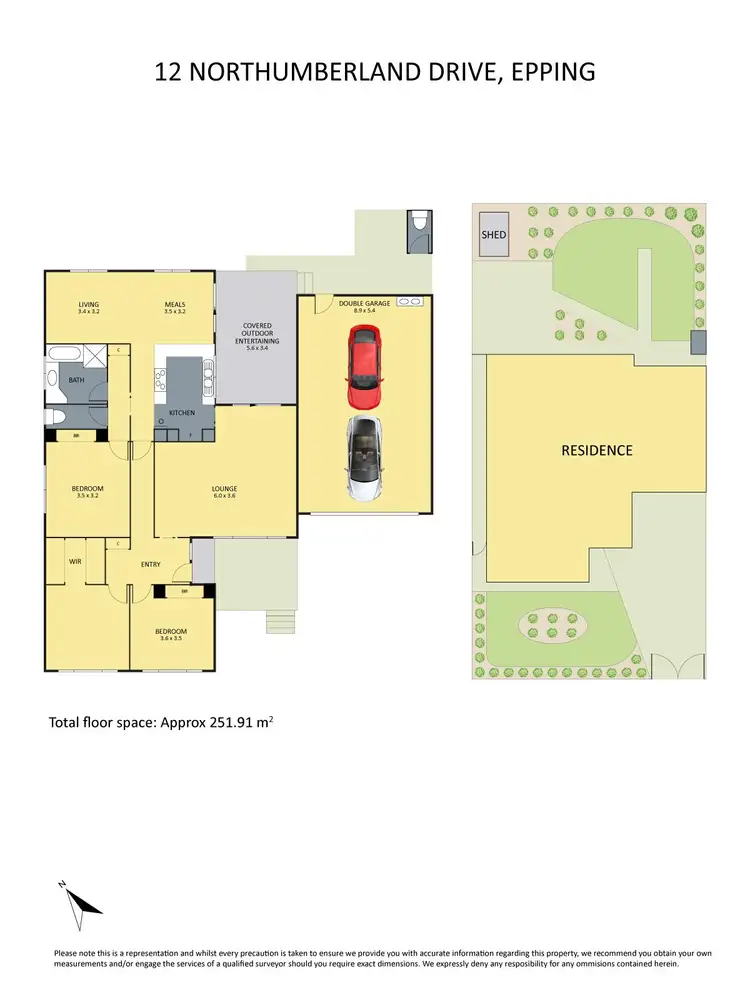 Floorplan of Homely house listing, 12 Northumberland Drive, Epping VIC 3076