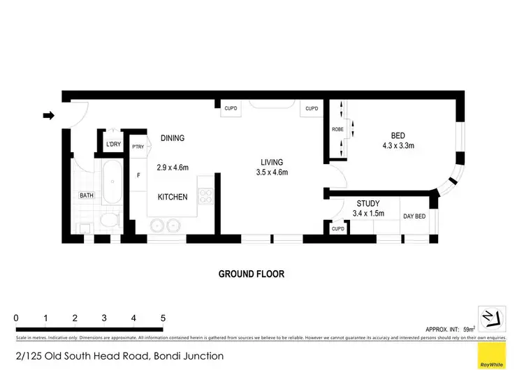 Floorplan of Homely apartment listing, 2/125 Old South Head Road, Bondi Junction NSW 2022