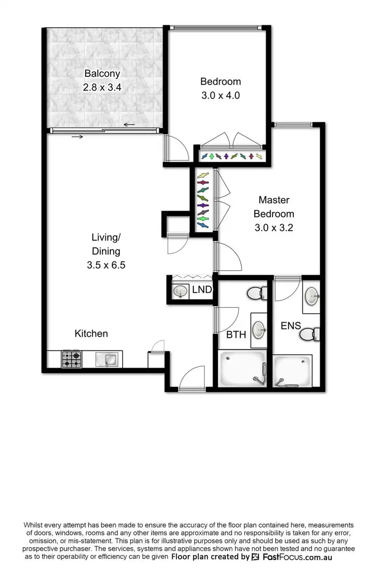 Floorplan of Homely unit listing, 408/8 Jeays Street, Bowen Hills QLD 4006