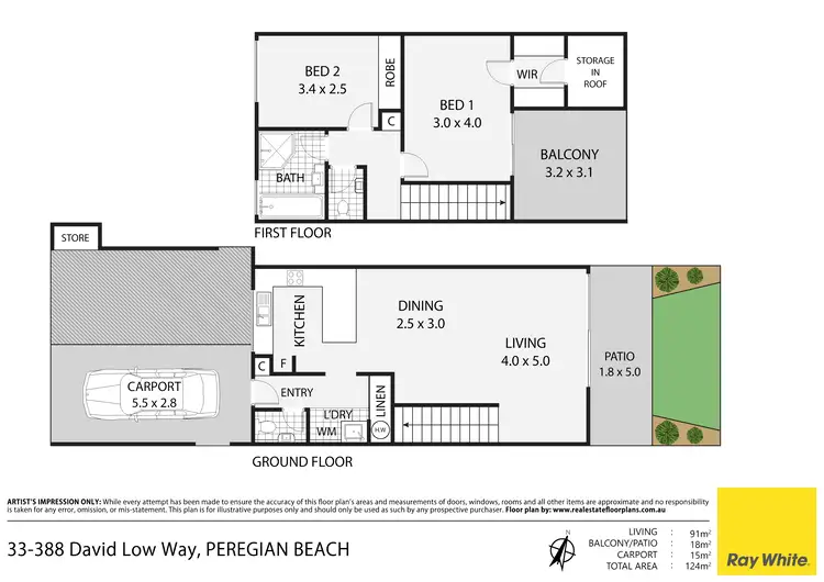 Floorplan of Homely unit listing, 33/388 David Low Way, Peregian Beach QLD 4573