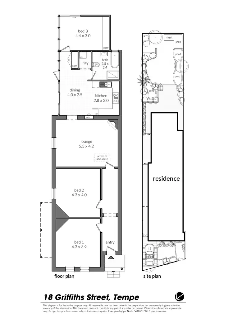 Floorplan of Homely house listing, 18 Griffiths Street, Tempe NSW 2044