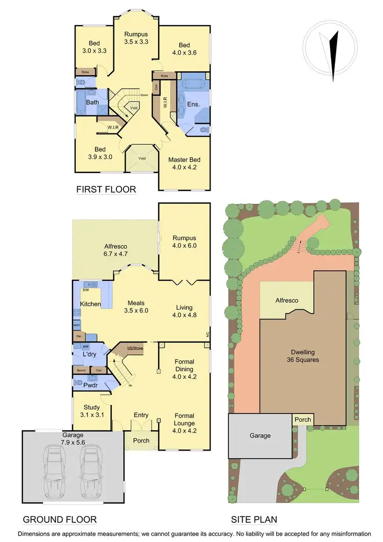 Floorplan of Homely house listing, 6 Dani Court, Rowville VIC 3178