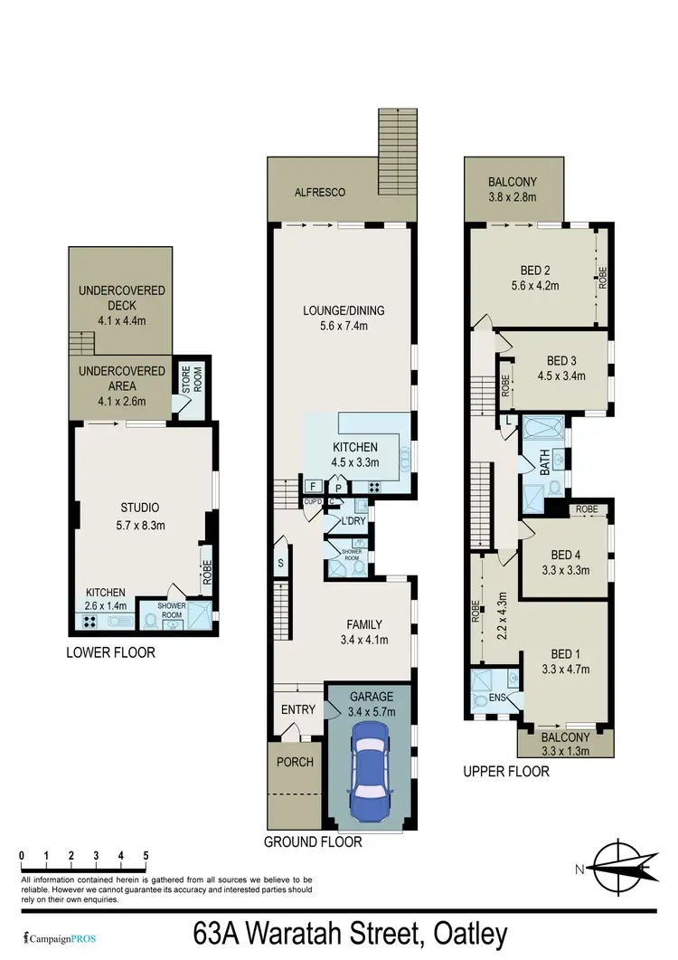 Floorplan of Homely house listing, 63a Waratah Street, Oatley NSW 2223