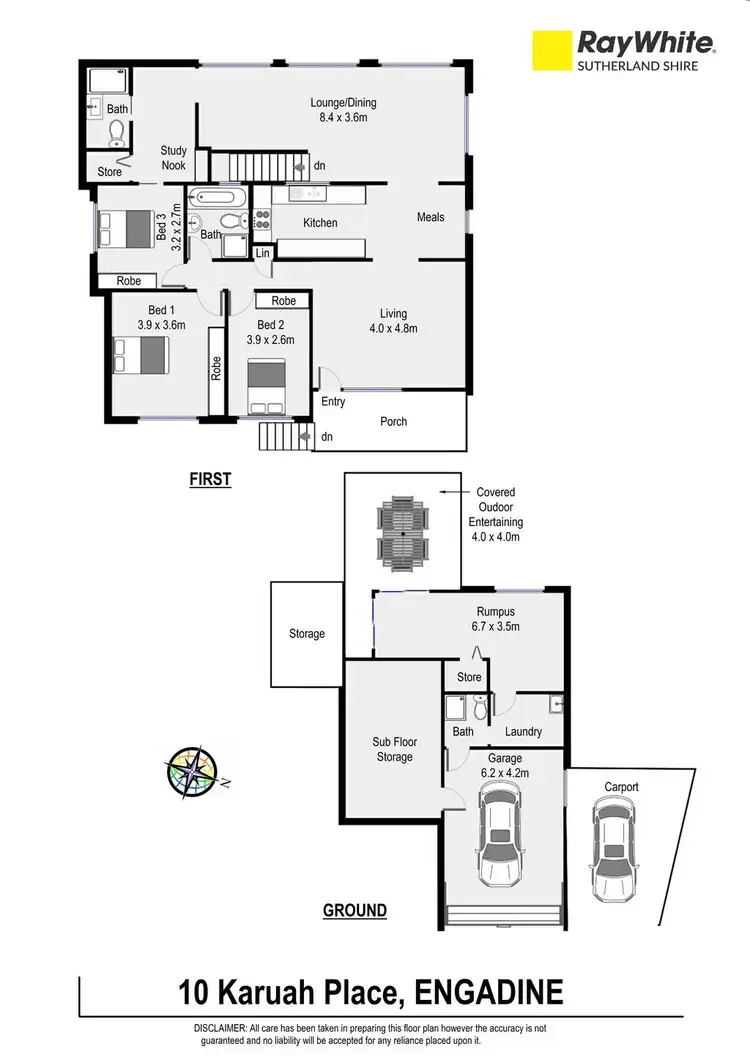 Floorplan of Homely house listing, 10 Karuah Place, Engadine NSW 2233