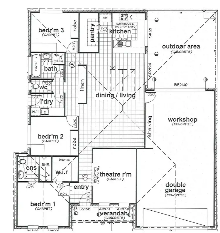 Floorplan of Homely house listing, 2 Kensington Court, Irymple VIC 3498