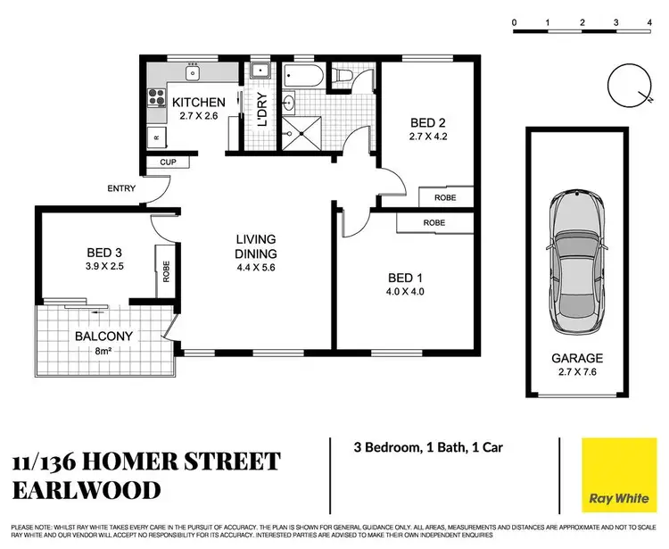 Floorplan of Homely apartment listing, 11/136 Homer Street, Earlwood NSW 2206