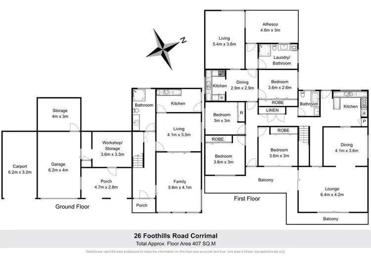 Floorplan of Homely house listing, 26 Foothills Road, Corrimal NSW 2518