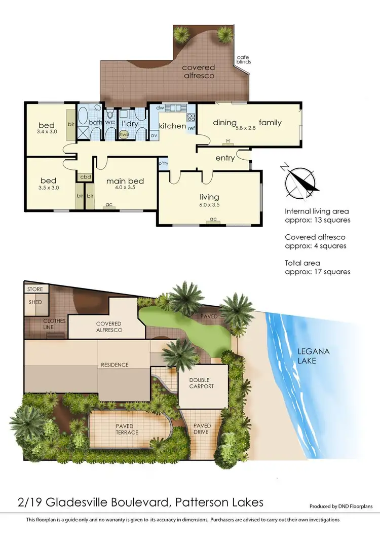 Floorplan of Homely villa listing, 2/19 Gladesville Boulevard, Patterson Lakes VIC 3197