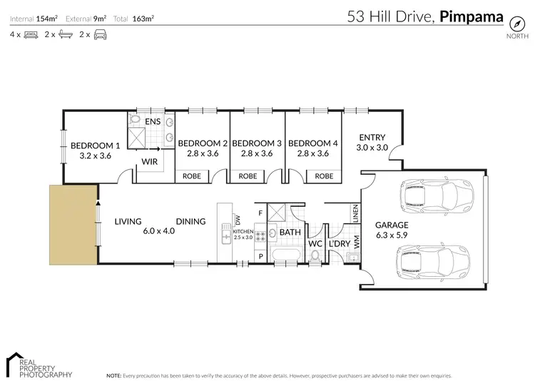 Floorplan of Homely house listing, 53 Hill Drive, Pimpama QLD 4209