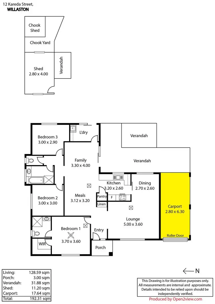 Floorplan of Homely house listing, 12 Kareda Street, Willaston SA 5118