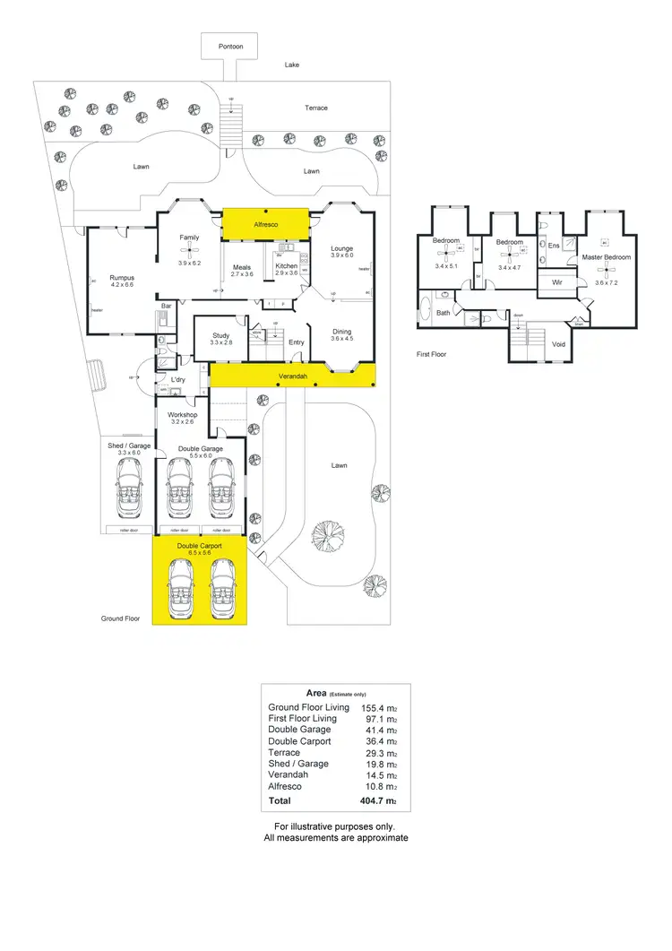 Floorplan of Homely house listing, 46 McDonald Grove, West Lakes SA 5021