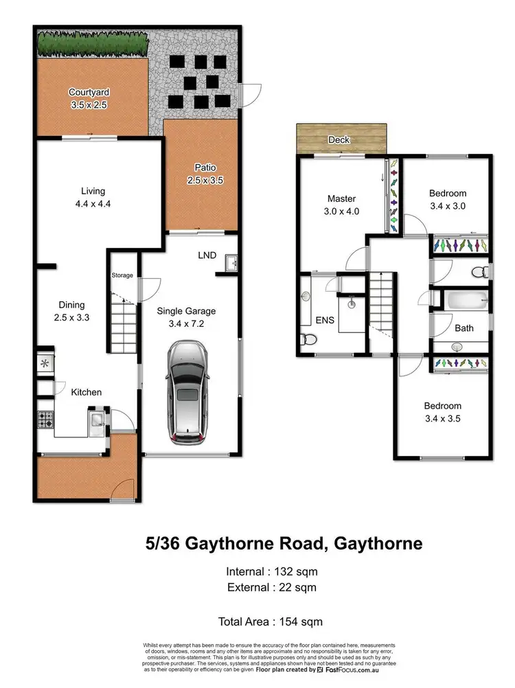 Floorplan of Homely townhouse listing, 5/36 Gaythorne Road, Gaythorne QLD 4051