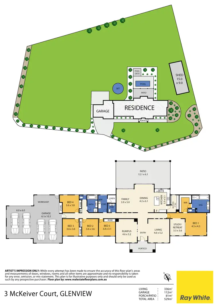 Floorplan of Homely house listing, 3 Mckeiver Court, Glenview QLD 4553