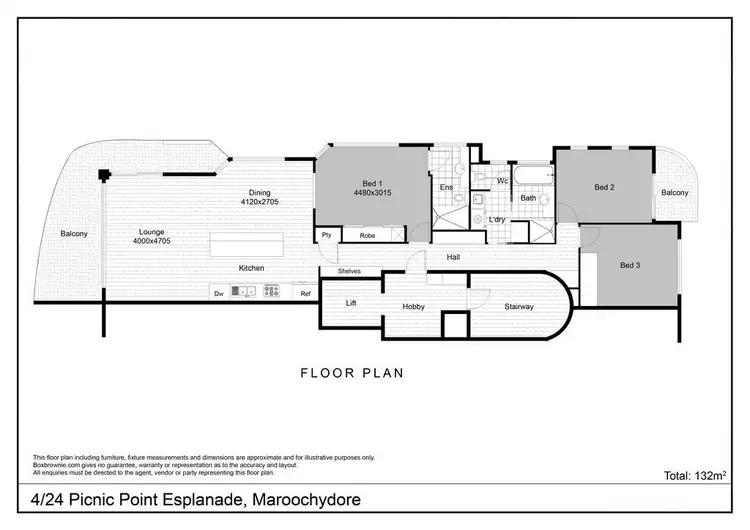 Floorplan of Homely unit listing, 4/24 Picnic Point Esplanade, Maroochydore QLD 4558