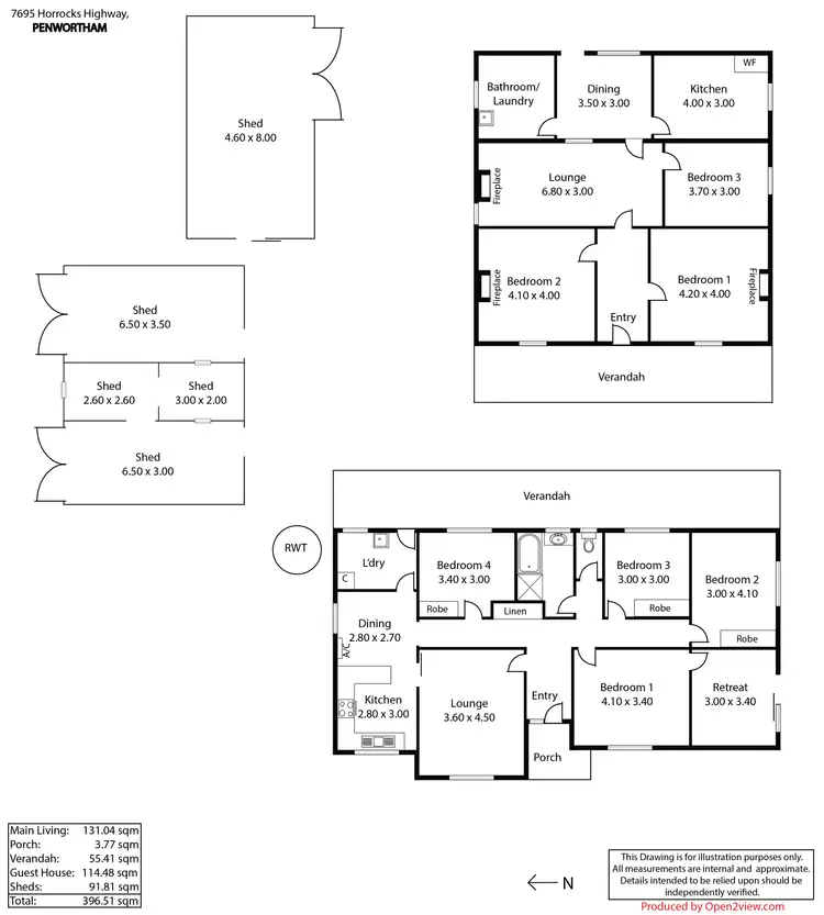 Floorplan of Homely house listing, 7695 Horrocks Highway, Penwortham SA 5453