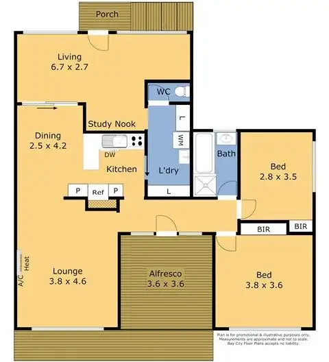 Floorplan of Homely unit listing, 140A Francis Street, Belmont VIC 3216