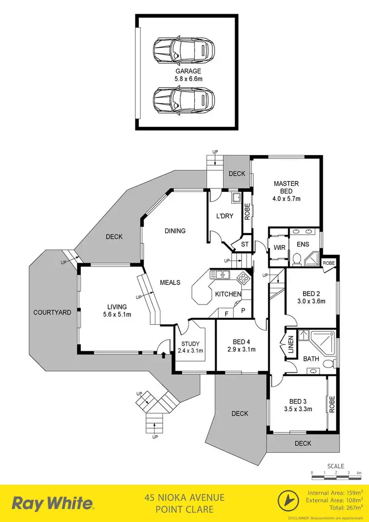 Floorplan of Homely house listing, 45 Nioka Avenue, Point Clare NSW 2250