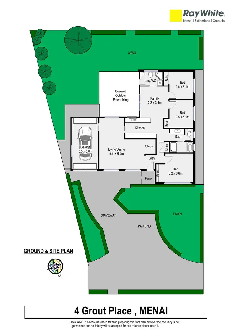Floorplan of Homely house listing, 4 Grout Place, Menai NSW 2234